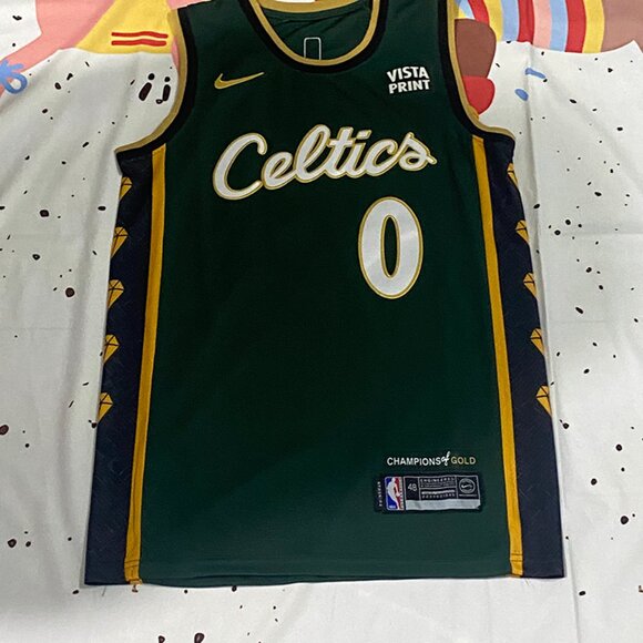 Boston Celtics Player Tatum0 Green Jersey - Picture 1 of 7